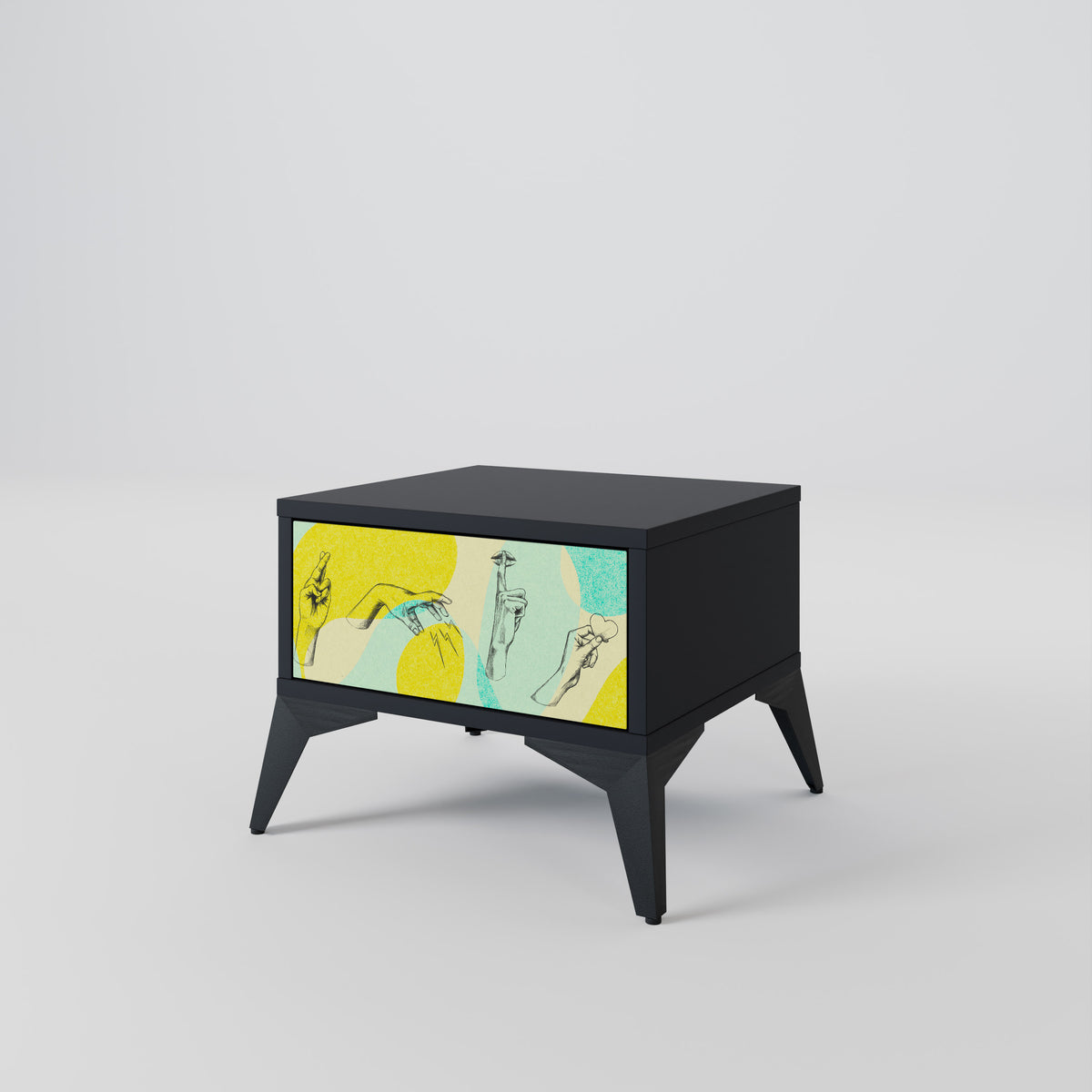 BODY LANGUAGE Nightstand with Drawer