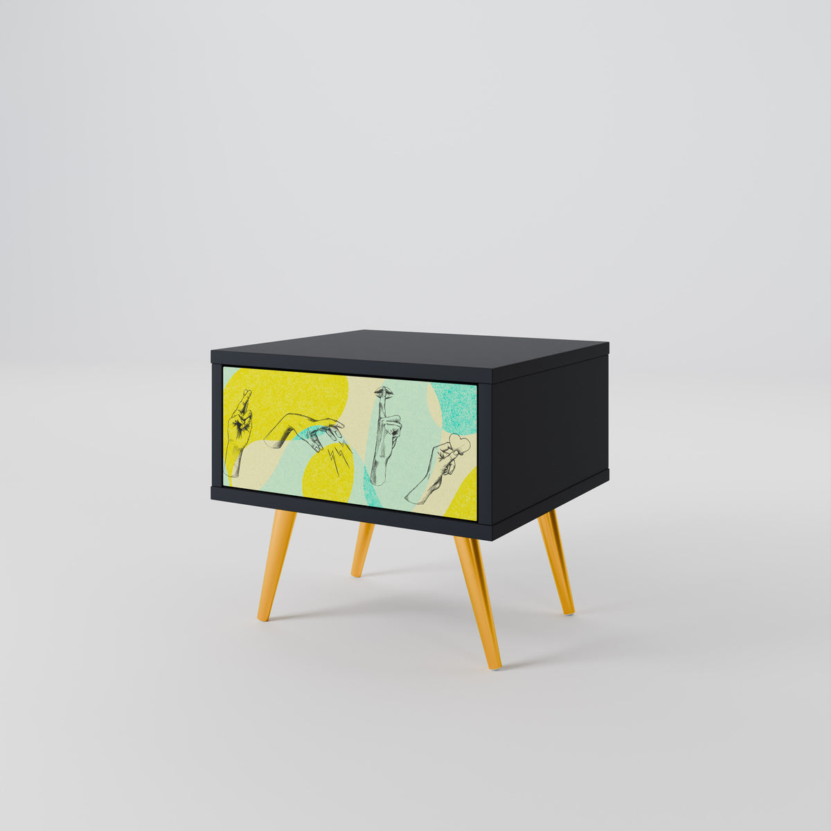 BODY LANGUAGE Nightstand with Drawer