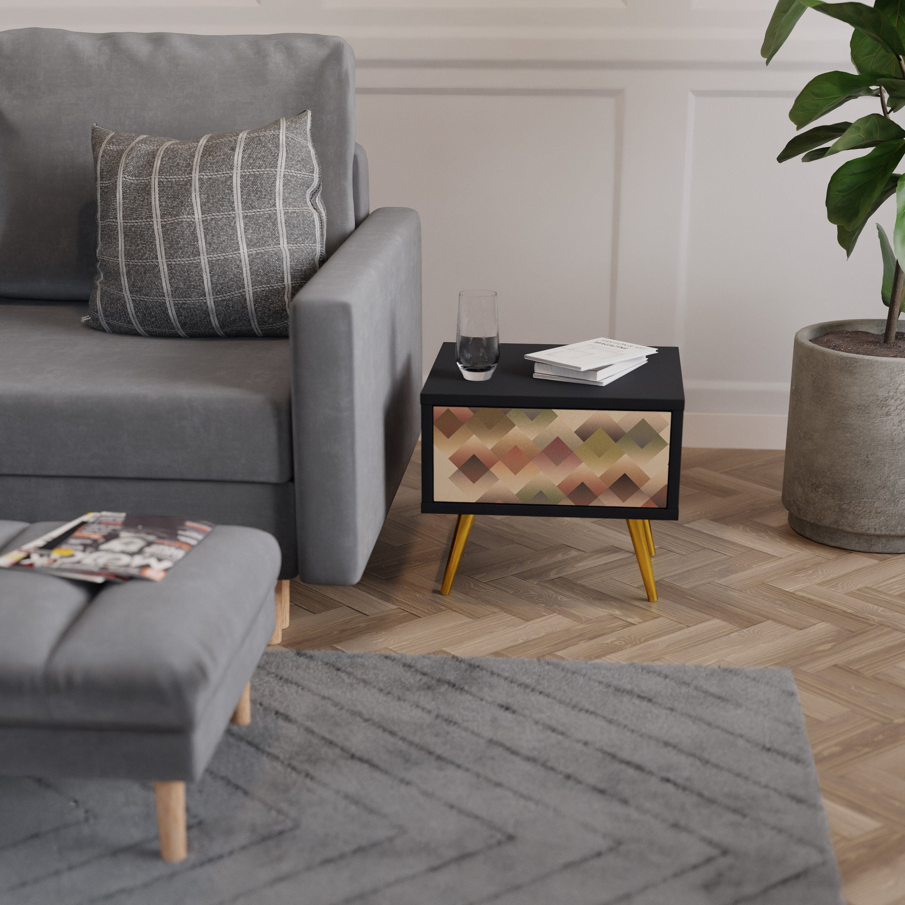 GEOMETRIC FUSION Sängbord 