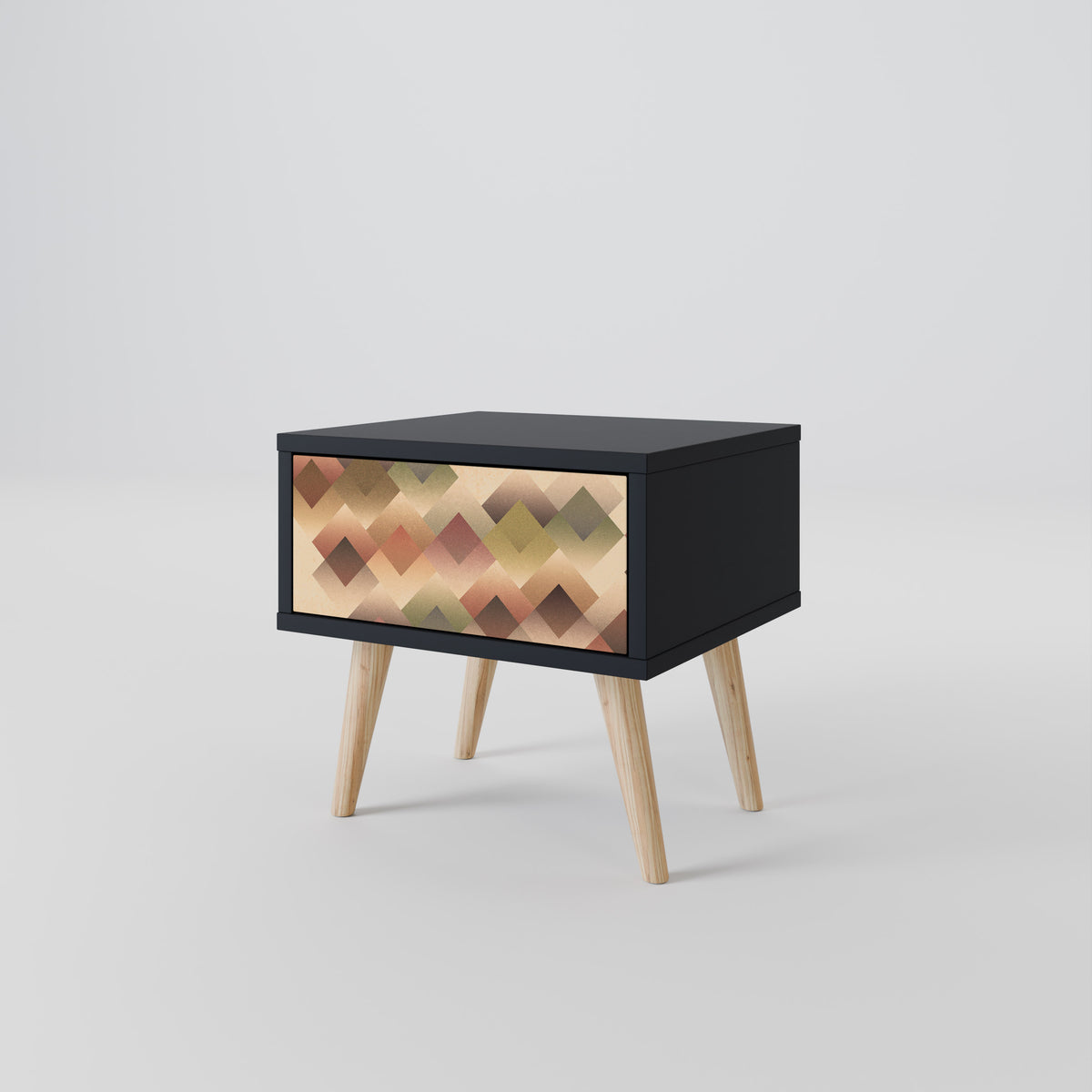 GEOMETRIC FUSION Nightstand with Drawer