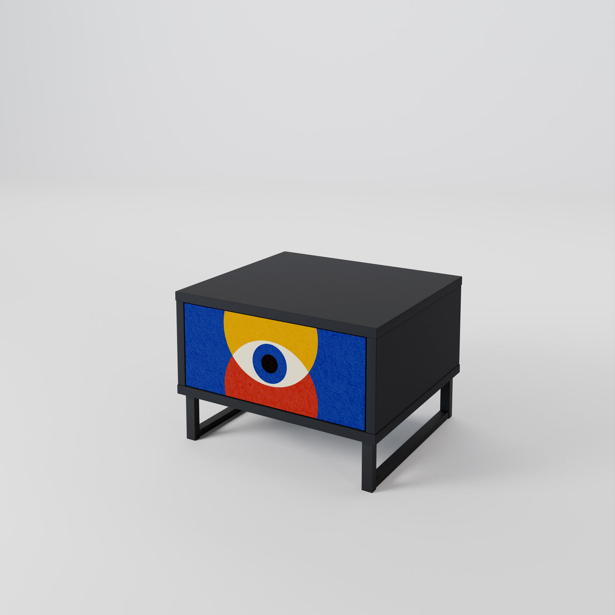 GEOMETRIC EYES Nightstand with Drawer
