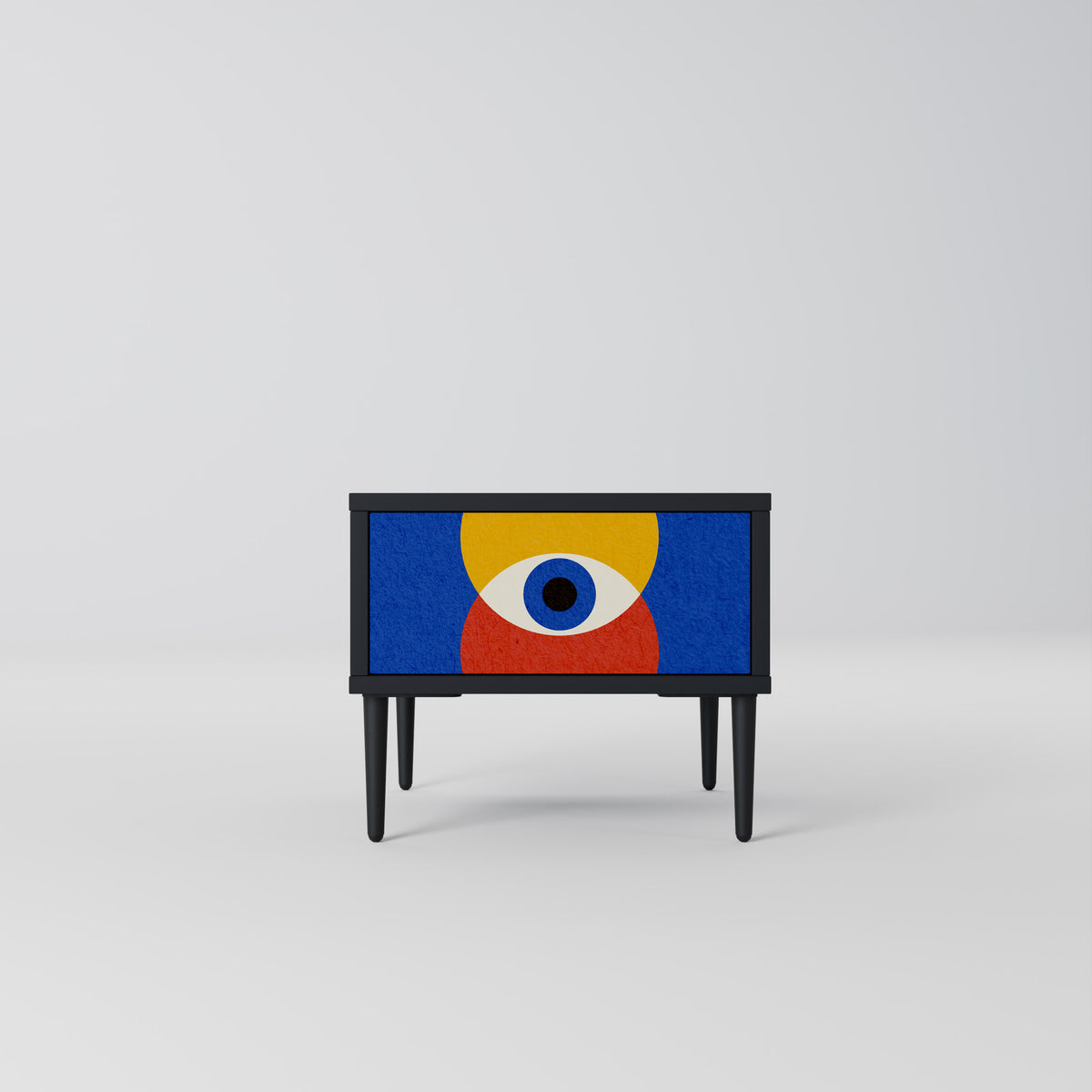 GEOMETRIC EYES Nightstand with Drawer