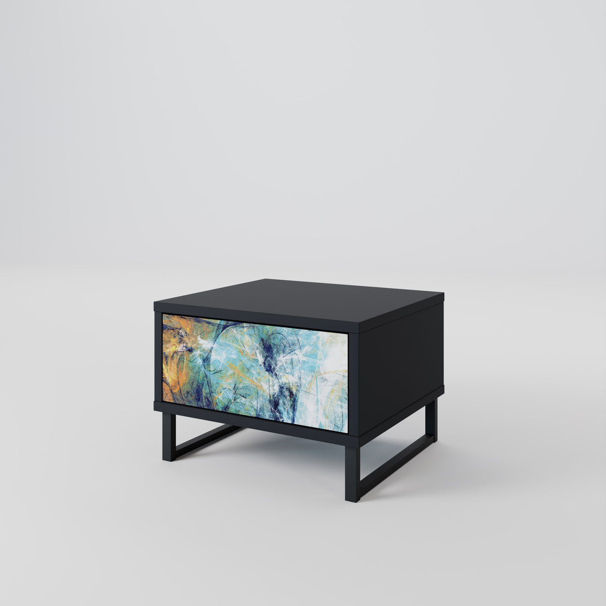 ABSTRACT THOUGHTS Nightstand with Drawer