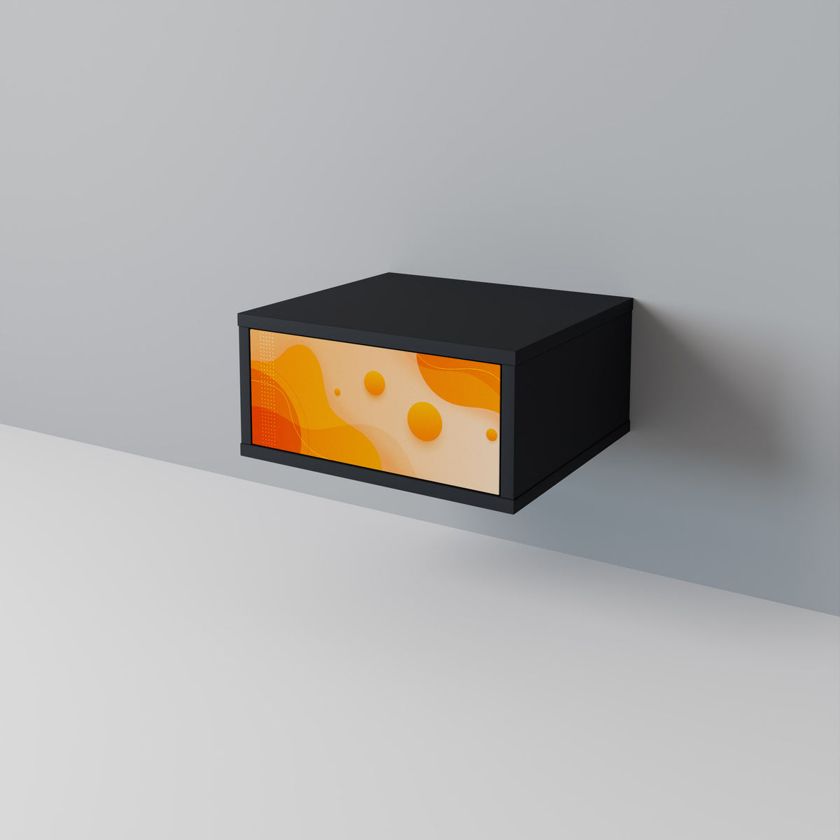 ORANGE ARRANGEMENT Nightstand with Drawer