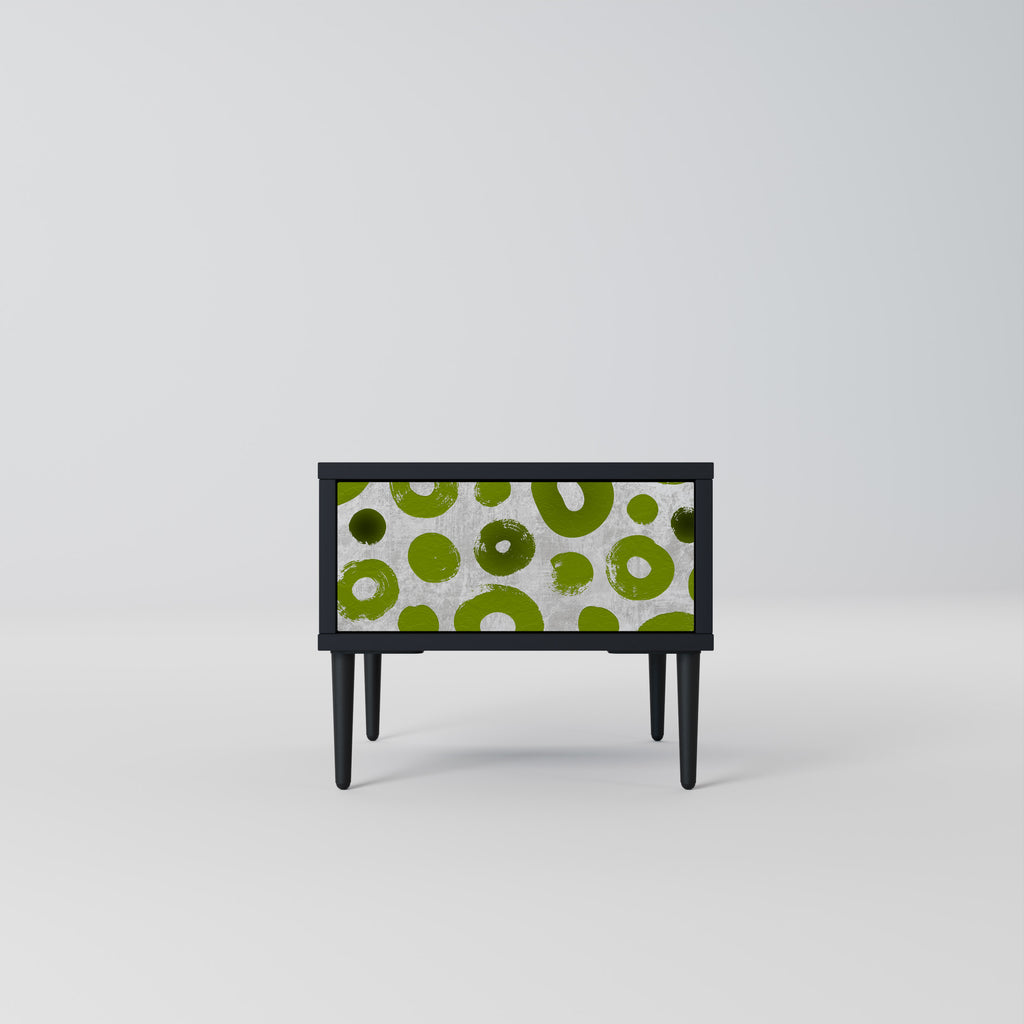 GREEN RHAPSODY Nightstand with Drawer