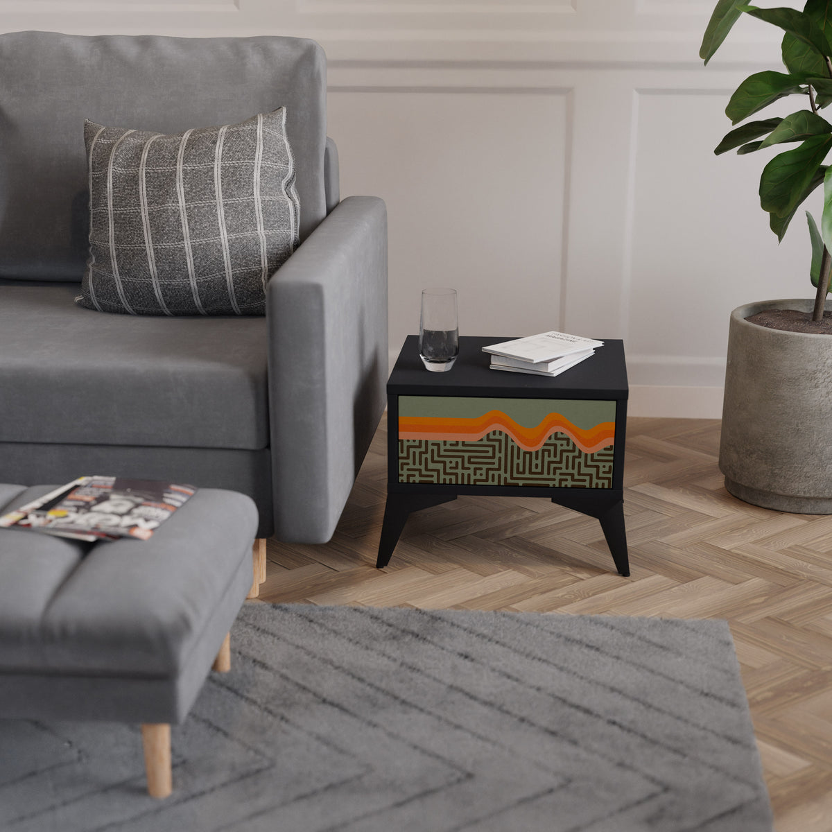 SIMPLE SOLUTIONS Κομοδίνο με συρτάρι