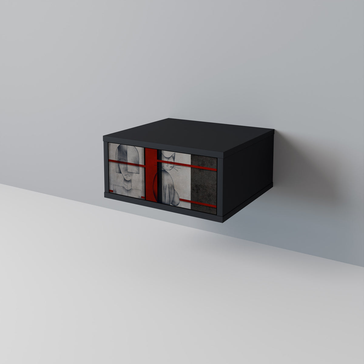 GRAY FIGURES Κομοδίνο με συρτάρι