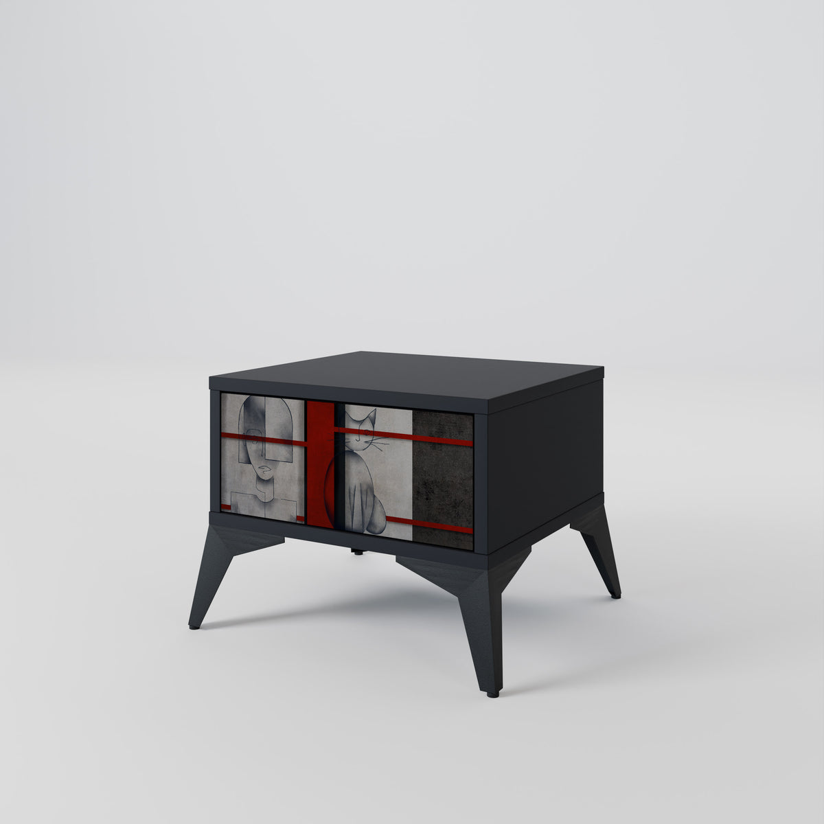 GRAY FIGURES Κομοδίνο με συρτάρι