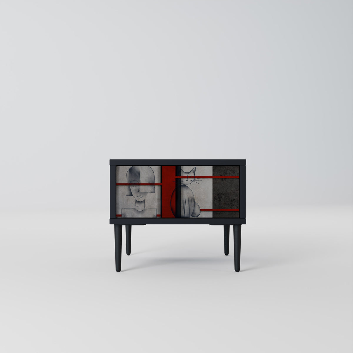 GRAY FIGURES Κομοδίνο με συρτάρι