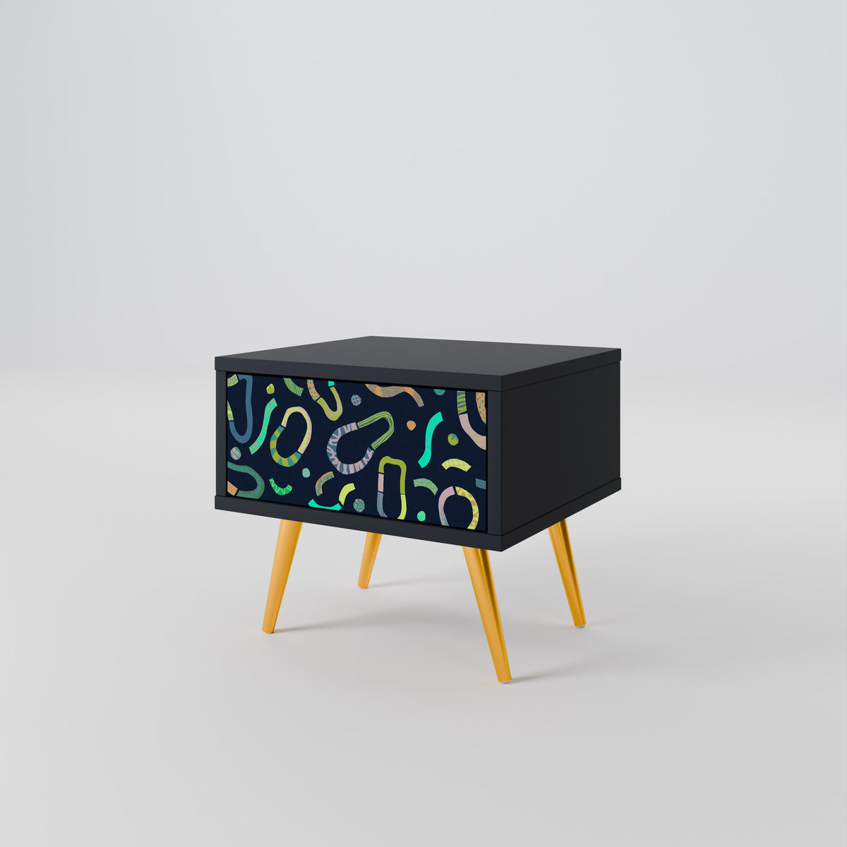 CONTRAST DANCE Nightstand with Drawer