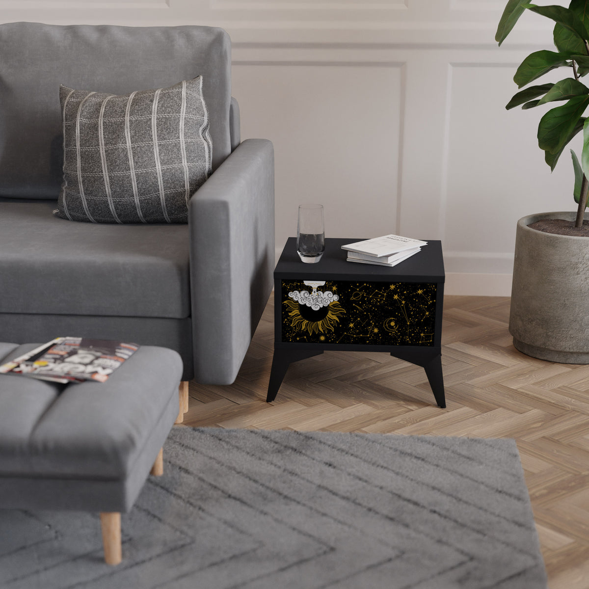 STELLAR CONSTELLATIONS Κομοδίνο με συρτάρι