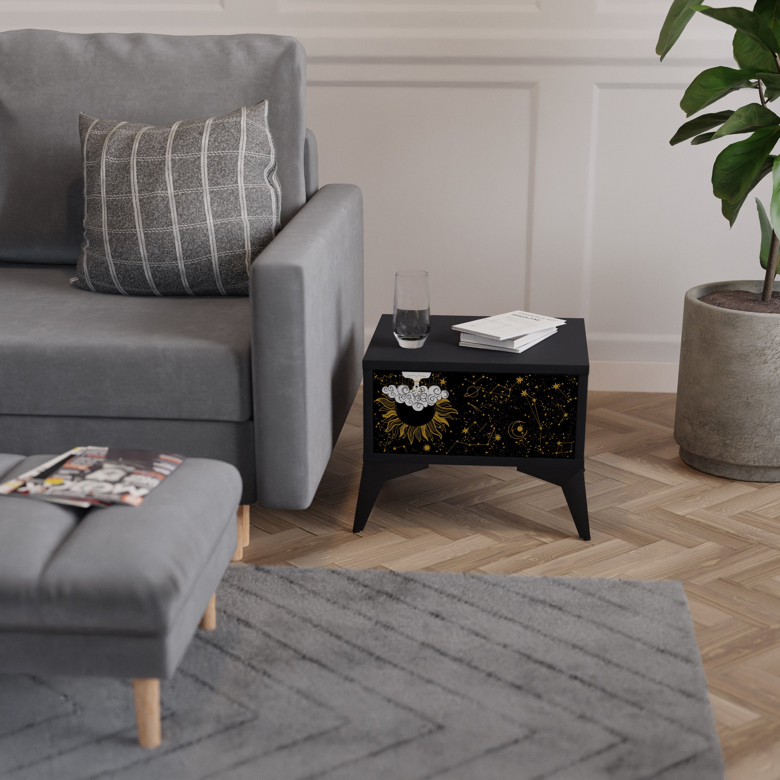 STELLAR CONSTELLATIONS Κομοδίνο με συρτάρι