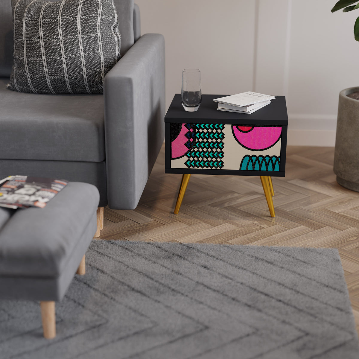 GEOMETRIC RHAPSODY Nightstand