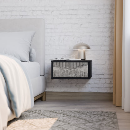 GRAIN LINES Nightstand with Drawer