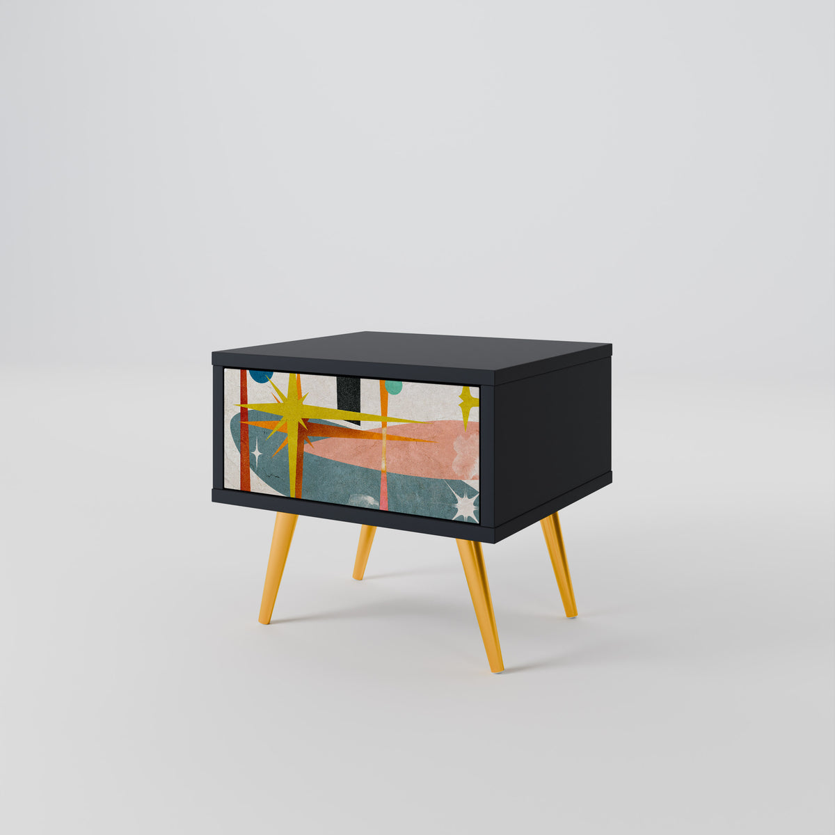 INTERSTELLAR VIBES Κομοδίνο με συρτάρι