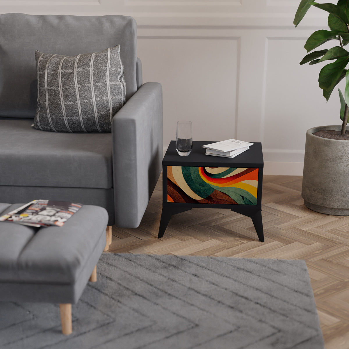 COLORFUL STRANDS Nightstand