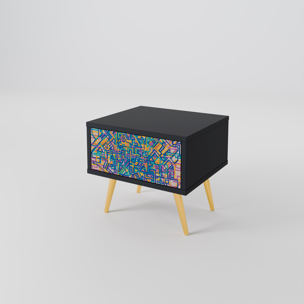 MEMORIES MAP Κομοδίνο με συρτάρι