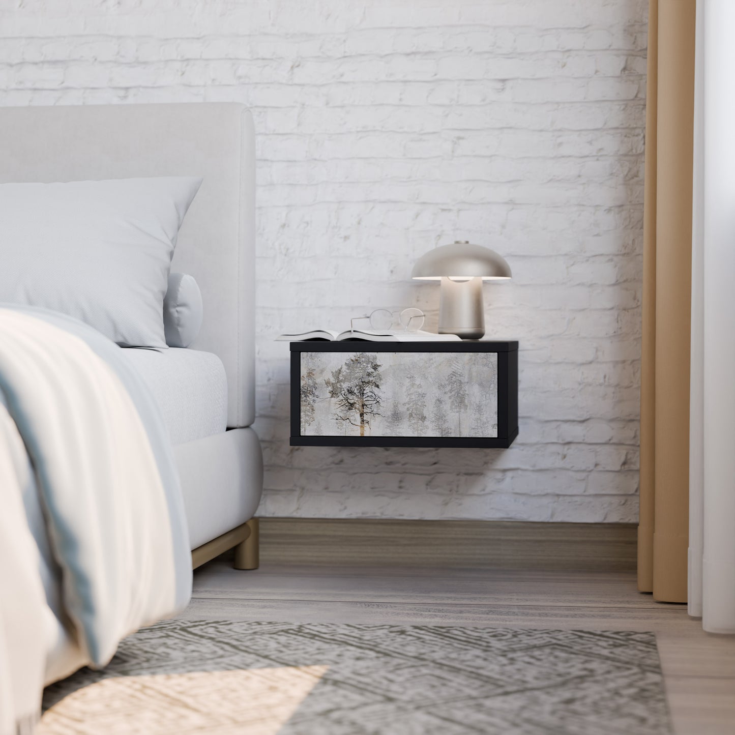 FADE IN THE TREES Nightstand with Drawer