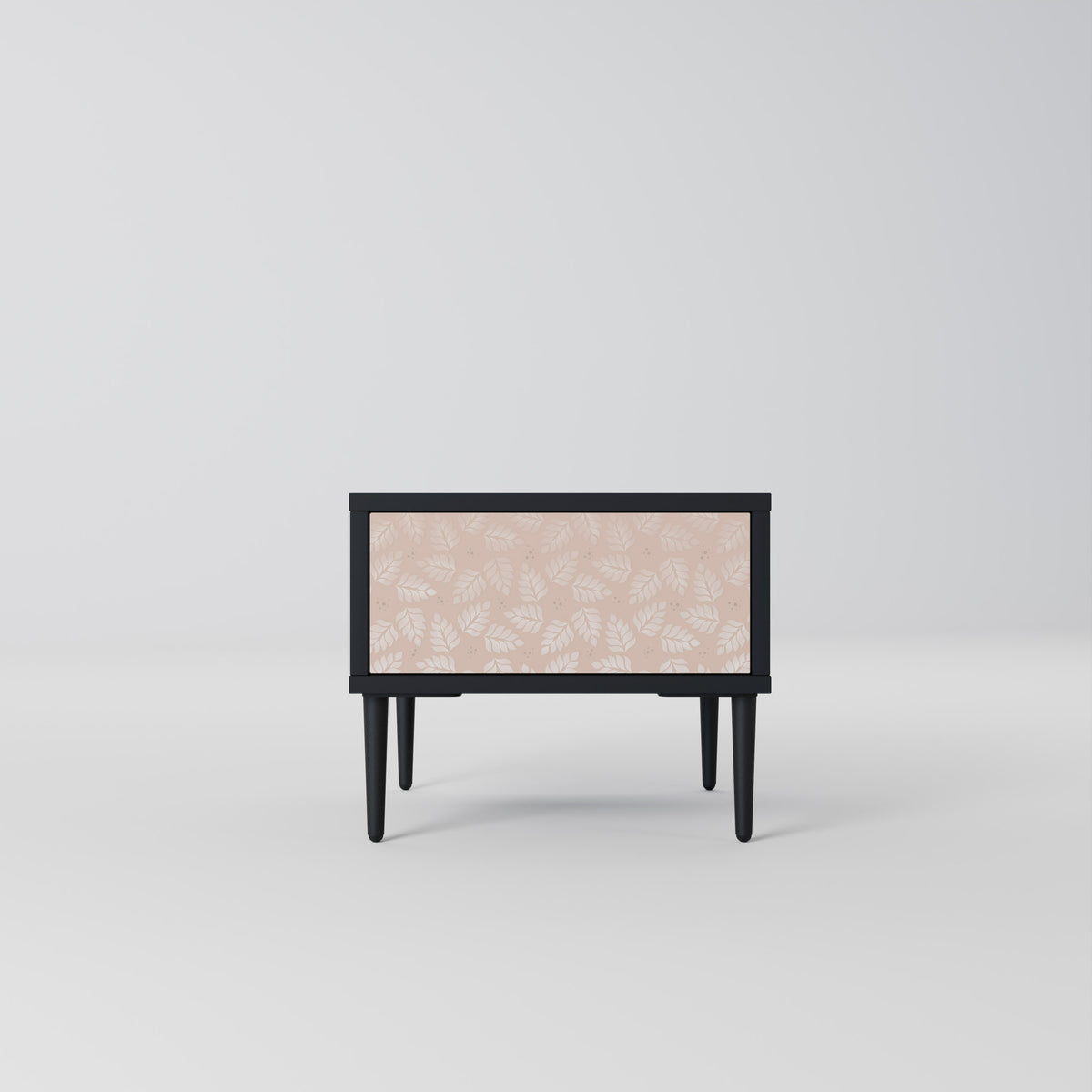LEAVES ON BEIGE Nightstand with Drawer