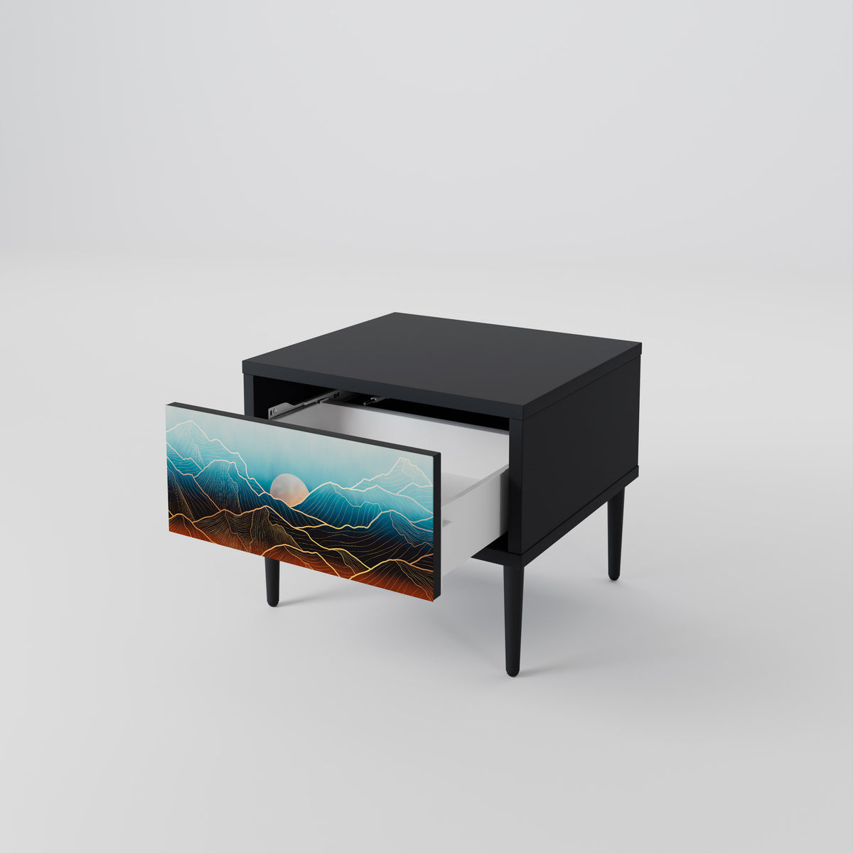 LUNAR SECRETS Nightstand with Drawer