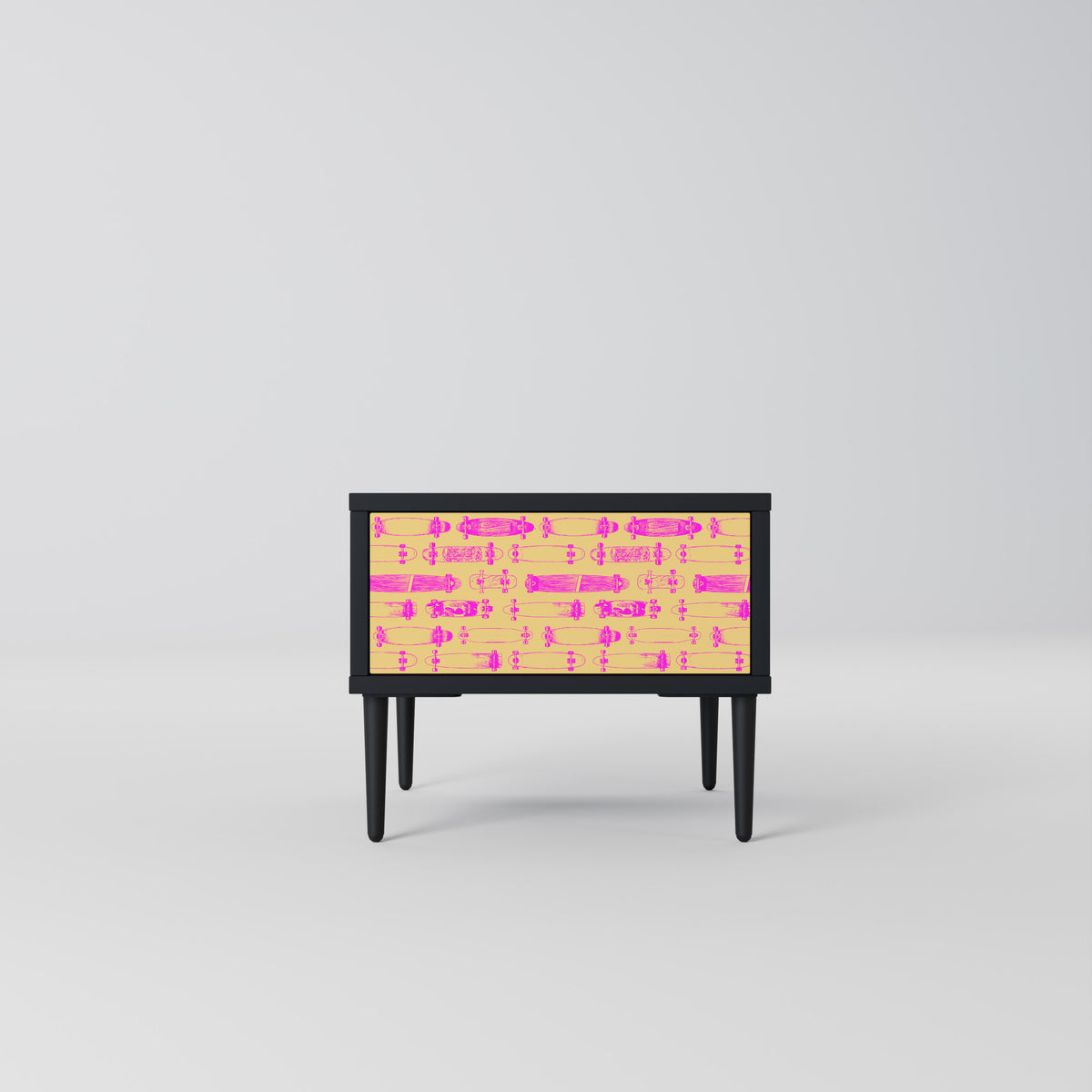 SKATEBOARD ARTISTRY Nightstand with Drawer