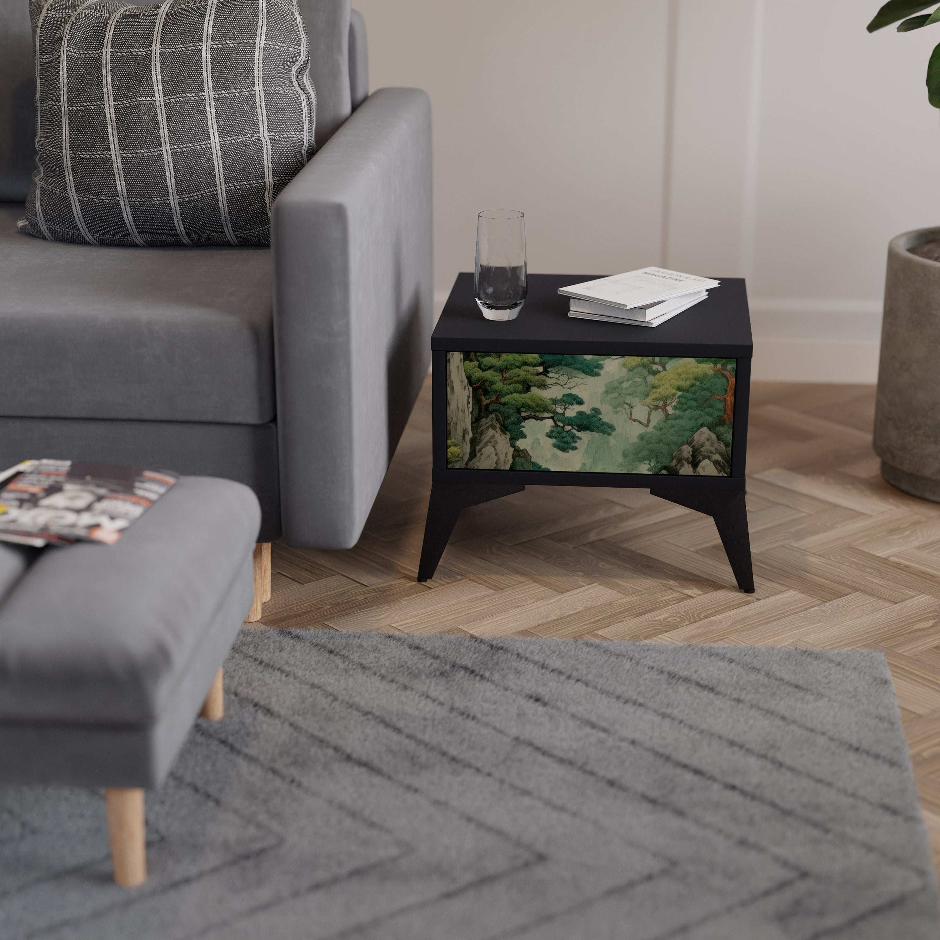 VERDURE ABYSS Nightstand with Drawer