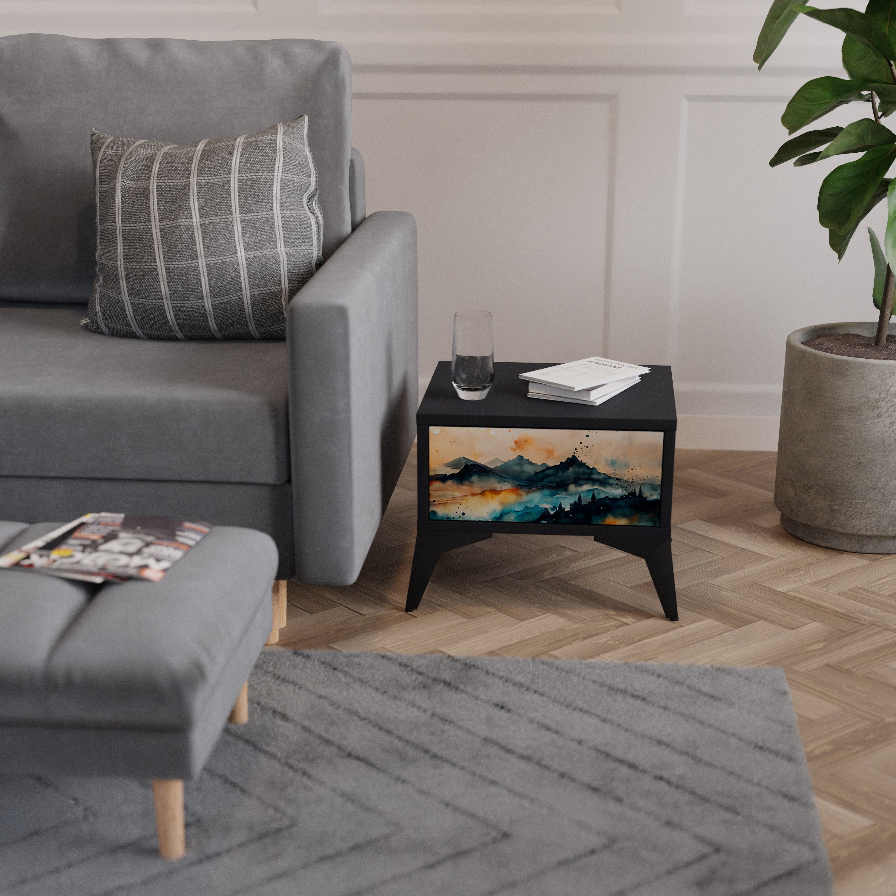 OMINOUS MOUNTAINS Nightstand