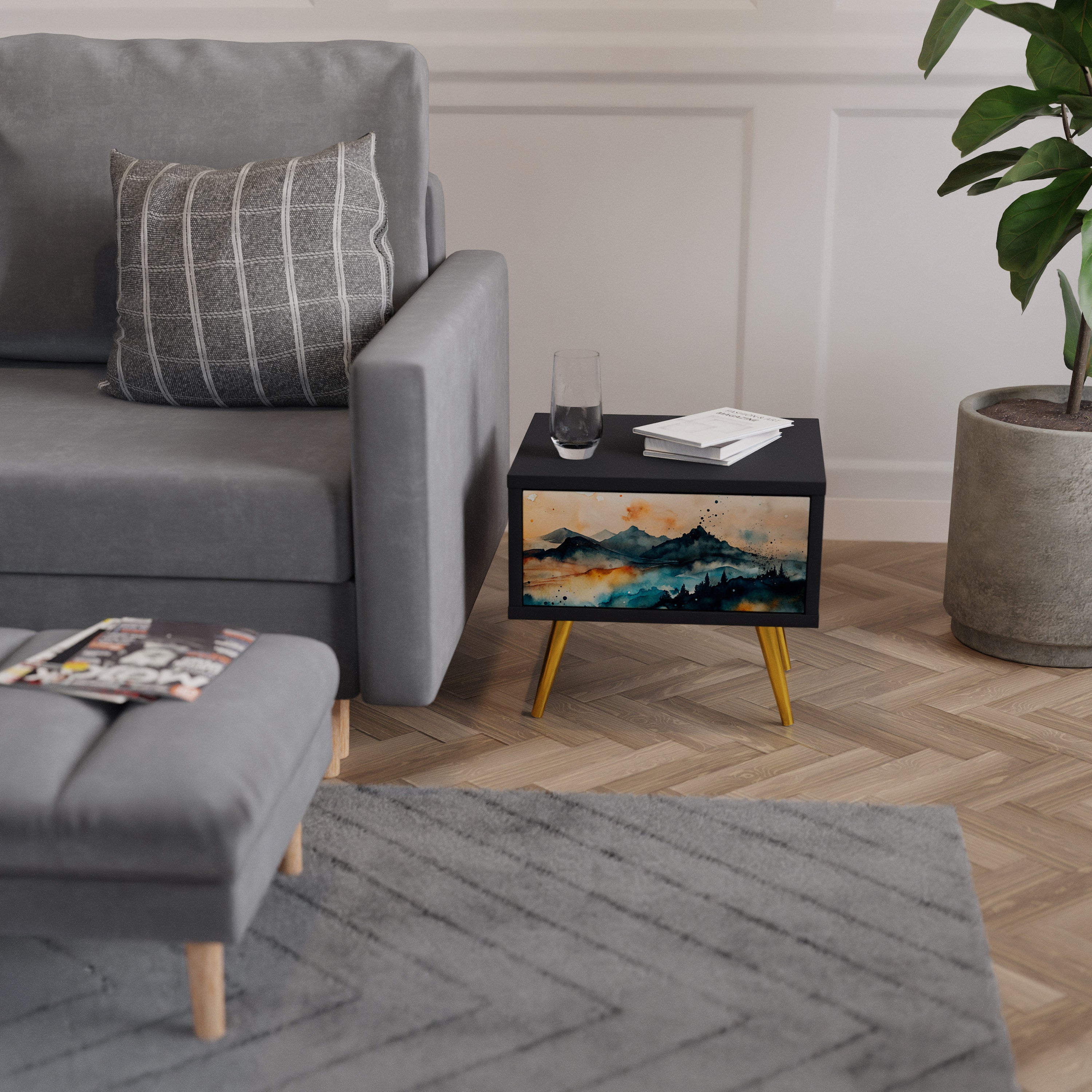 OMINOUS MOUNTAINS Nightstand