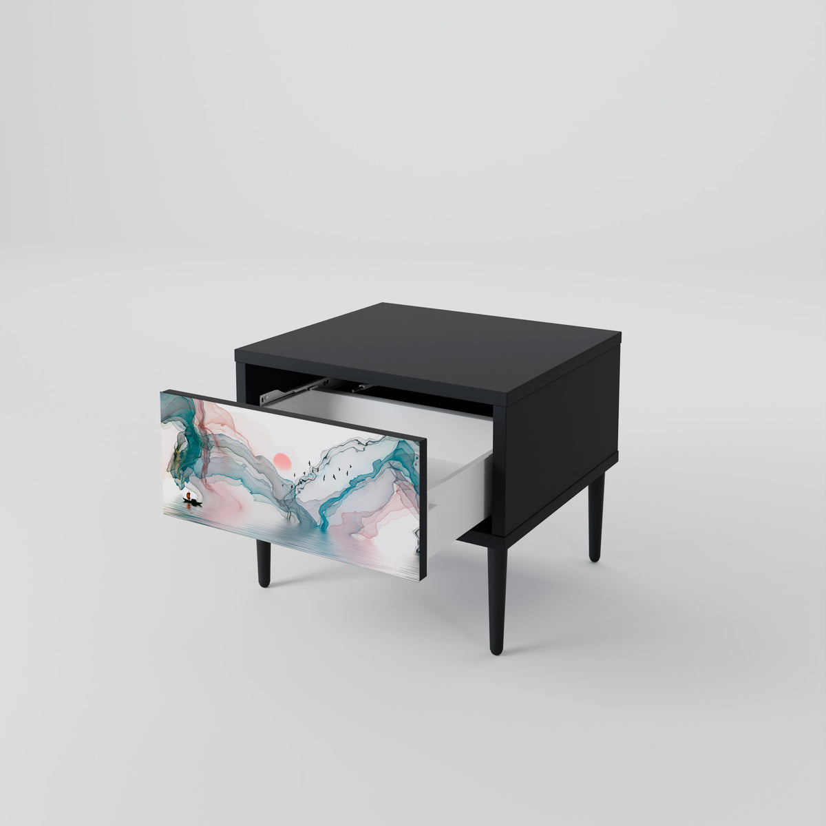 VELVET CROSSING Nightstand with Drawer