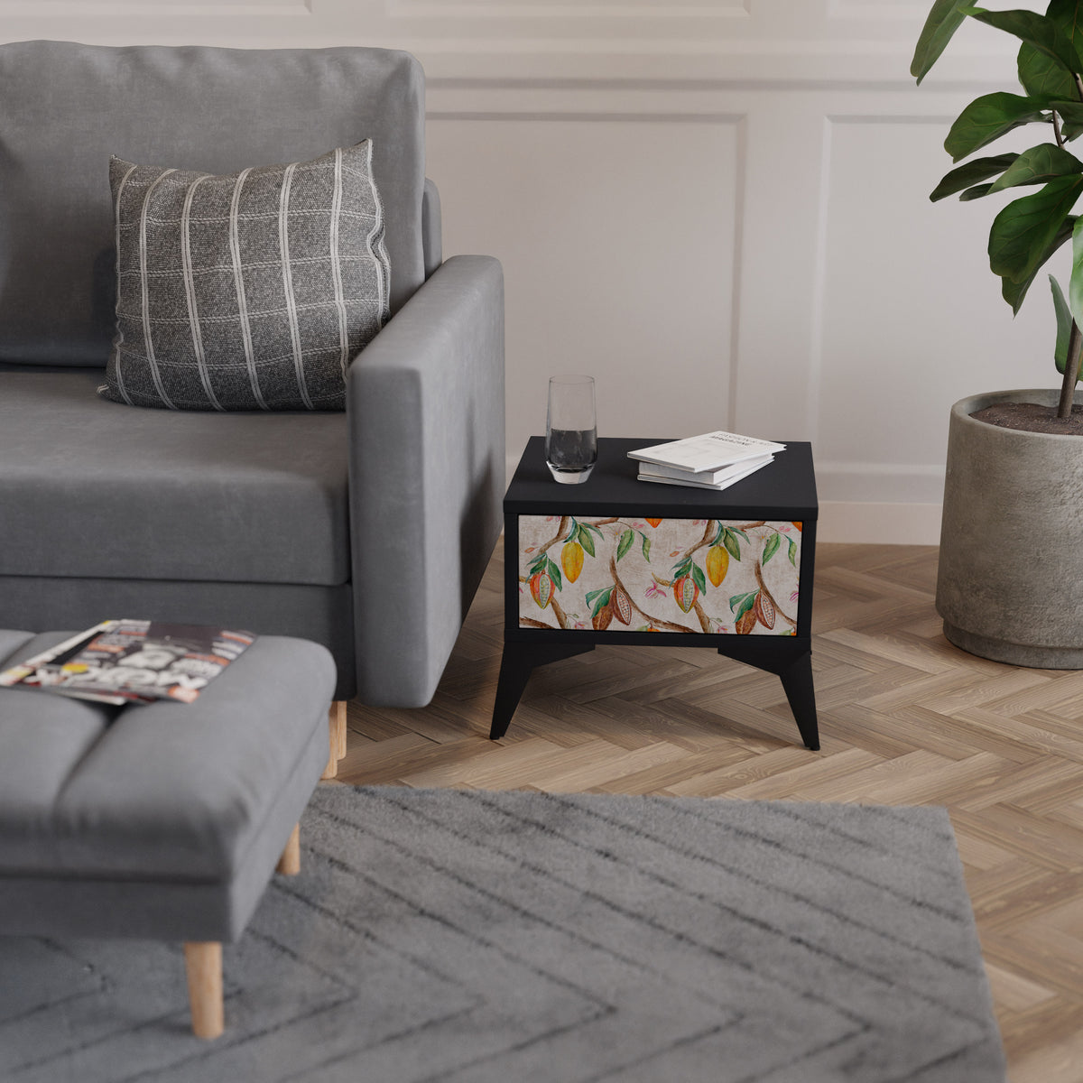 COCOA FRUITS Nightstand with Drawer