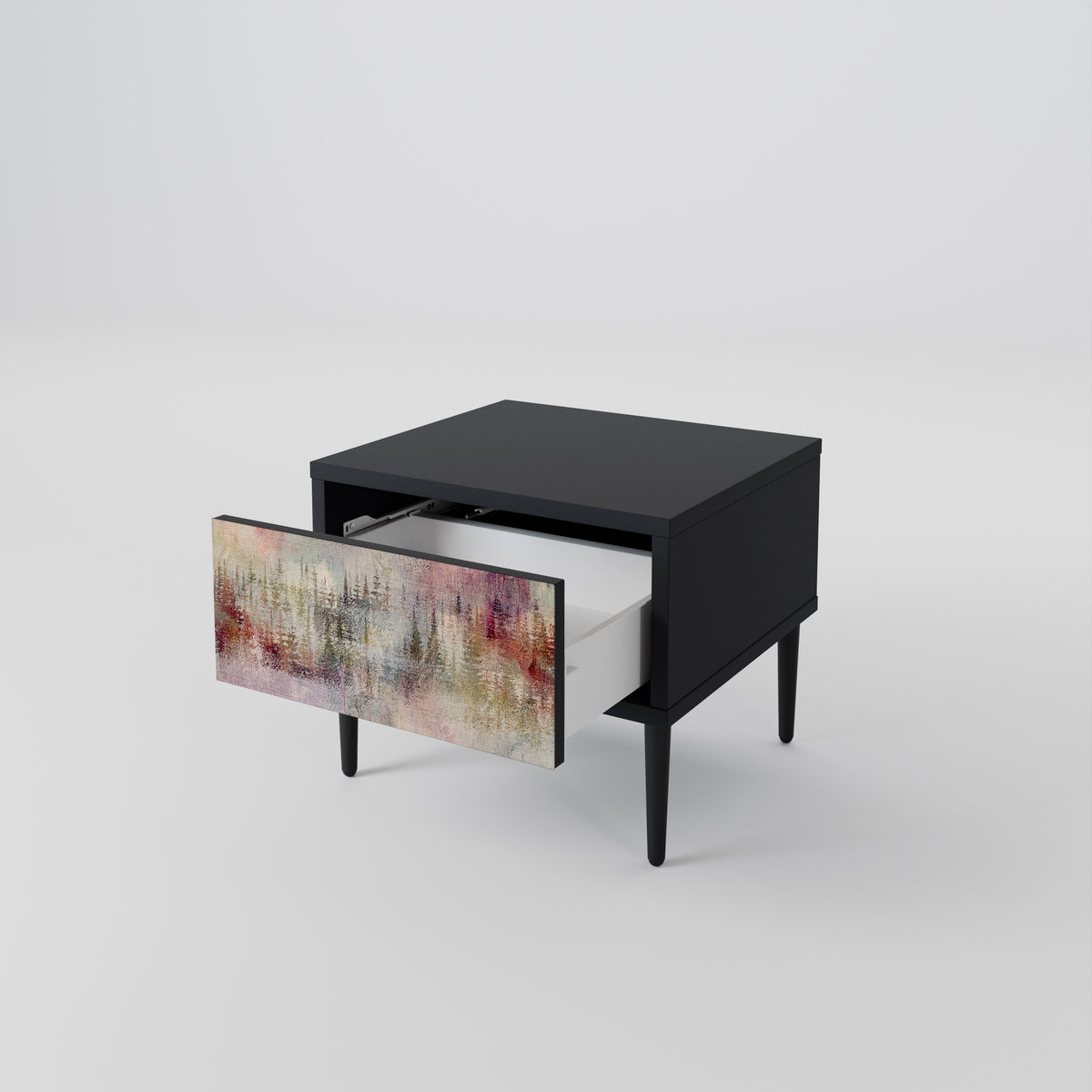 VEILED SUMMIT Nightstand with Drawer