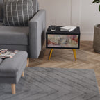 VEILED SUMMIT Nightstand with Drawer