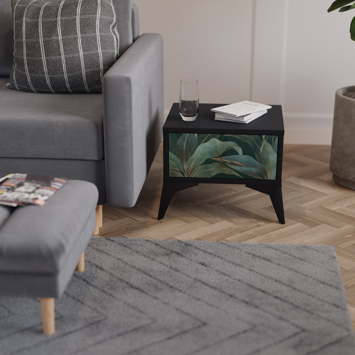 ROYAL GREEN Noční stolek