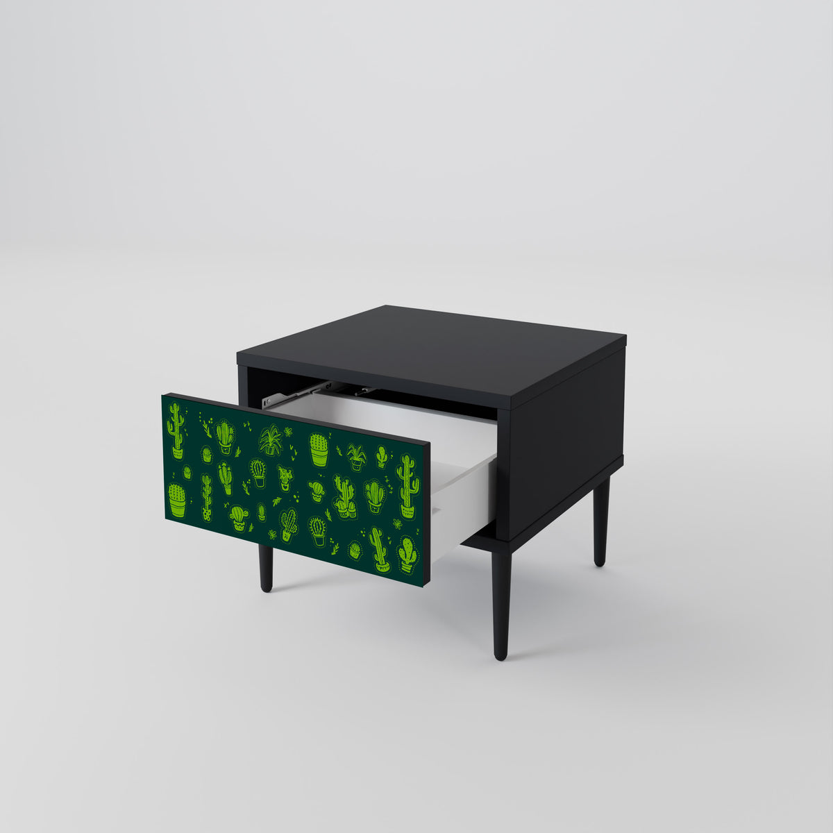 DESERT GREEN Nightstand with Drawer