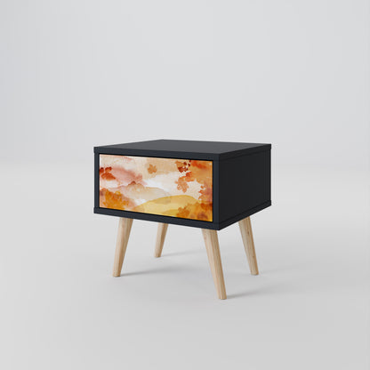 TRACES OF AUTUMN Nightstand with Drawer