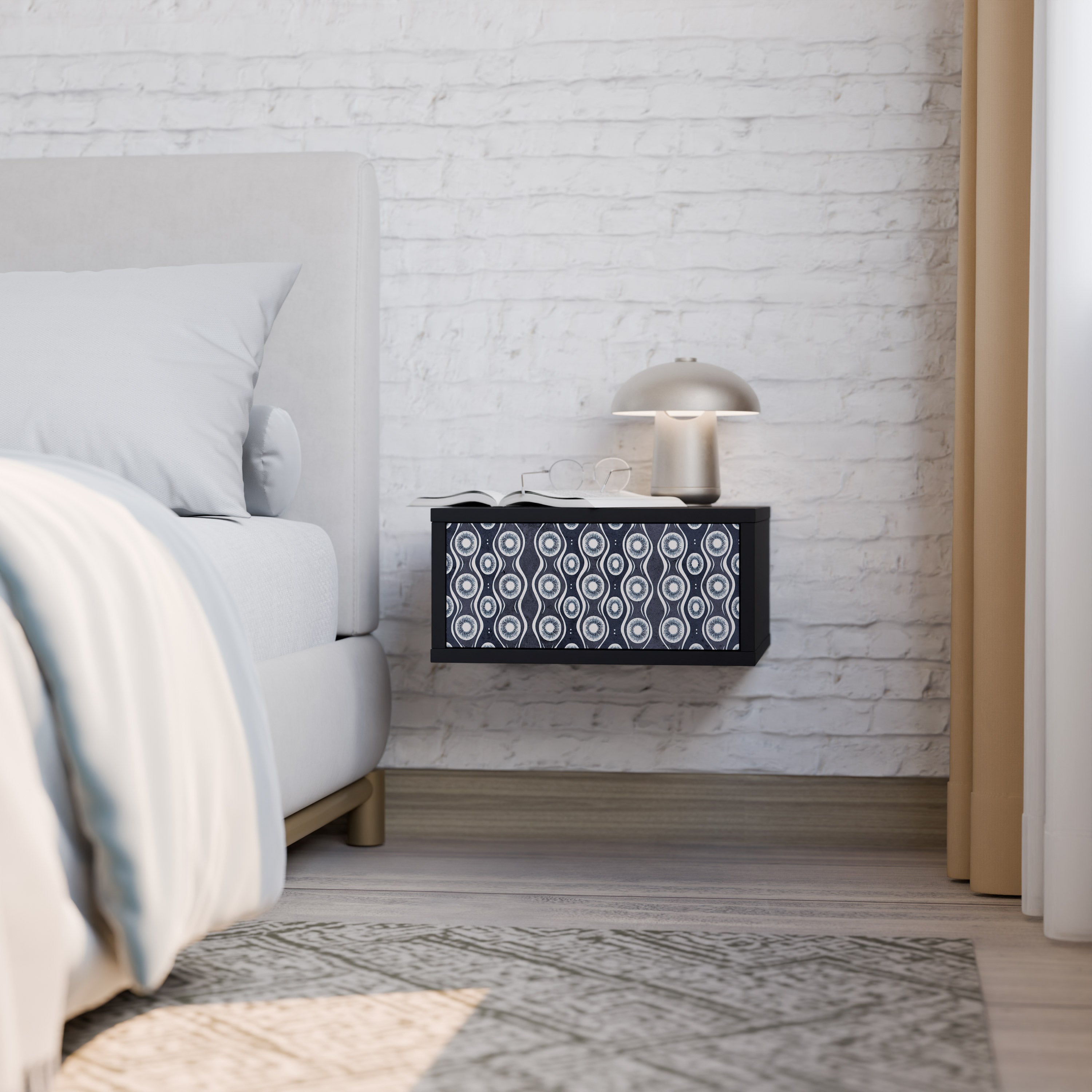 GRAPHITE EYES Mesita de Noche