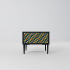 PAINTED SQUARES MIX Nightstand