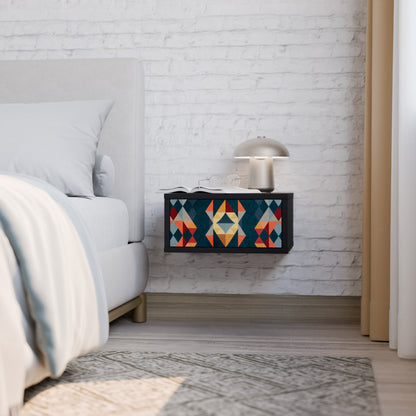 CRACKED ILLUSION Nightstand with Drawer