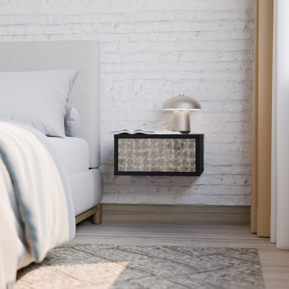 SLIGHTLY BLURRED Nightstand with Drawer