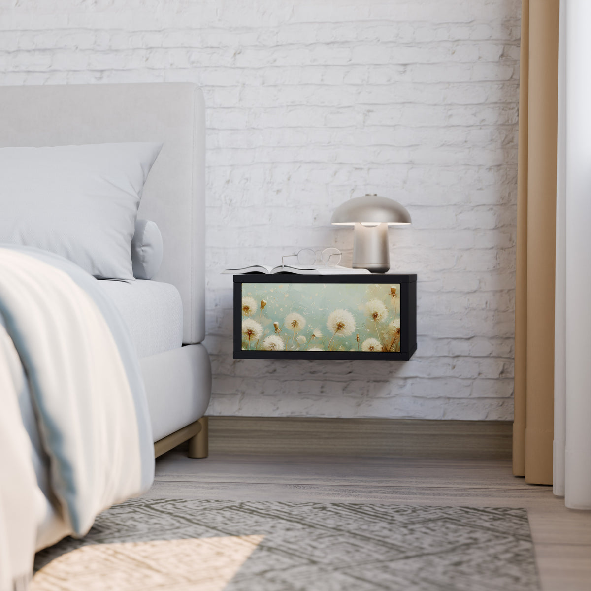 DREAMY MEADOW Nightstand with Drawer