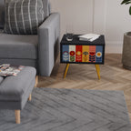 SCANDIC FLOWERET Κομοδίνο με συρτάρι