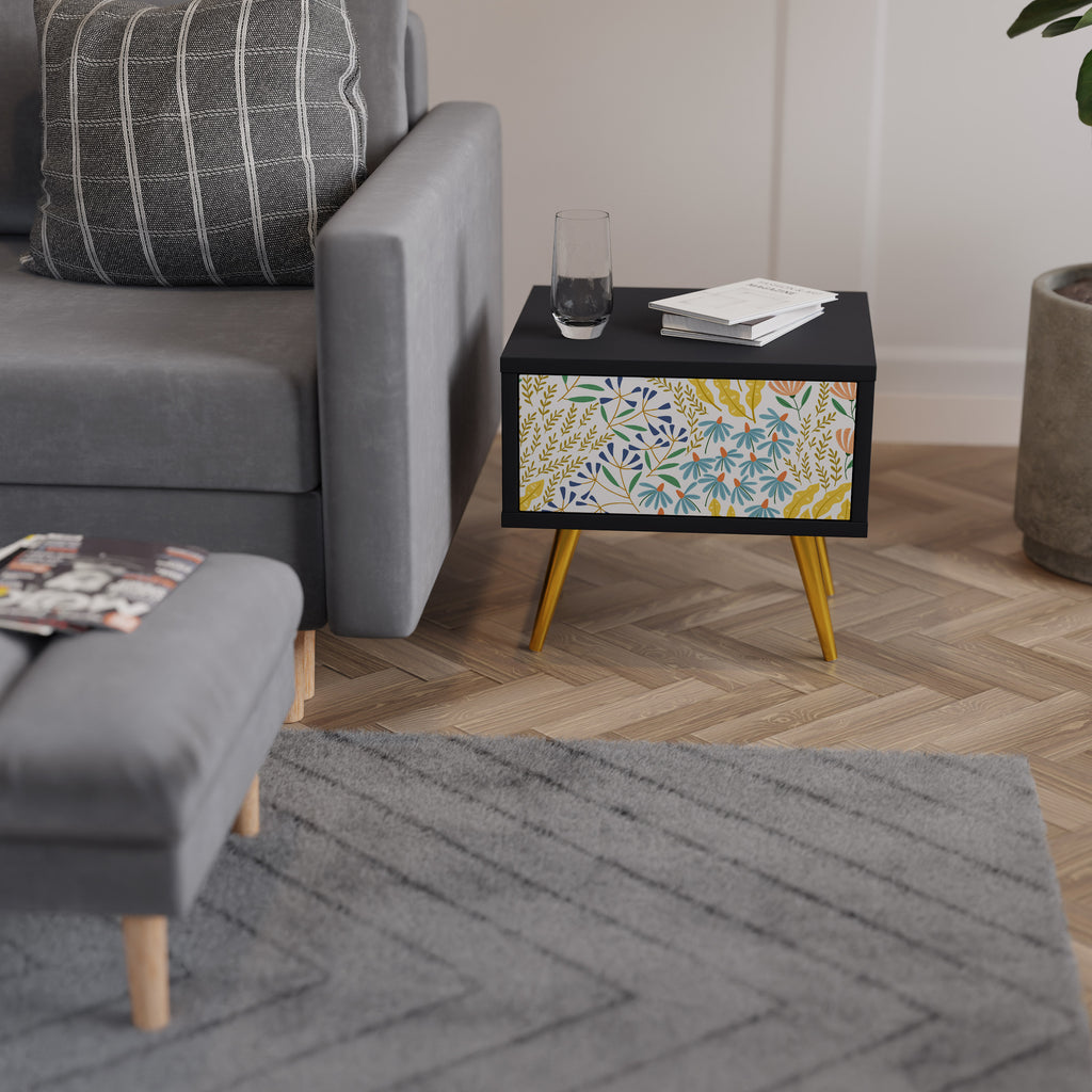 HELLO SPRING Κομοδίνο με συρτάρι