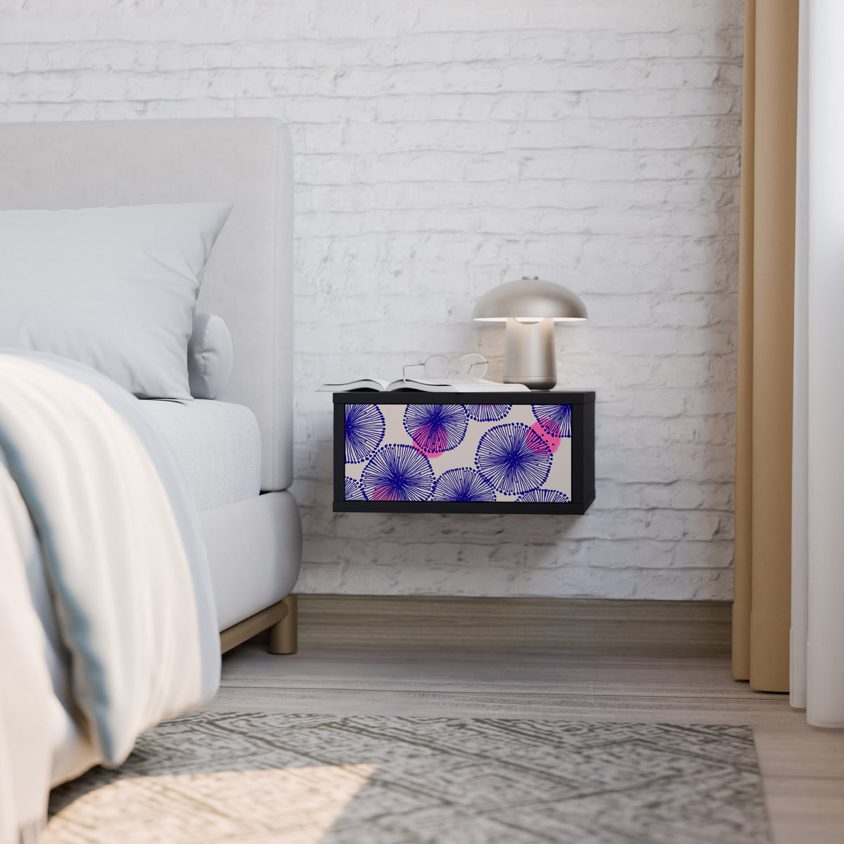 MAGIC NATURE Nightstand with Drawer