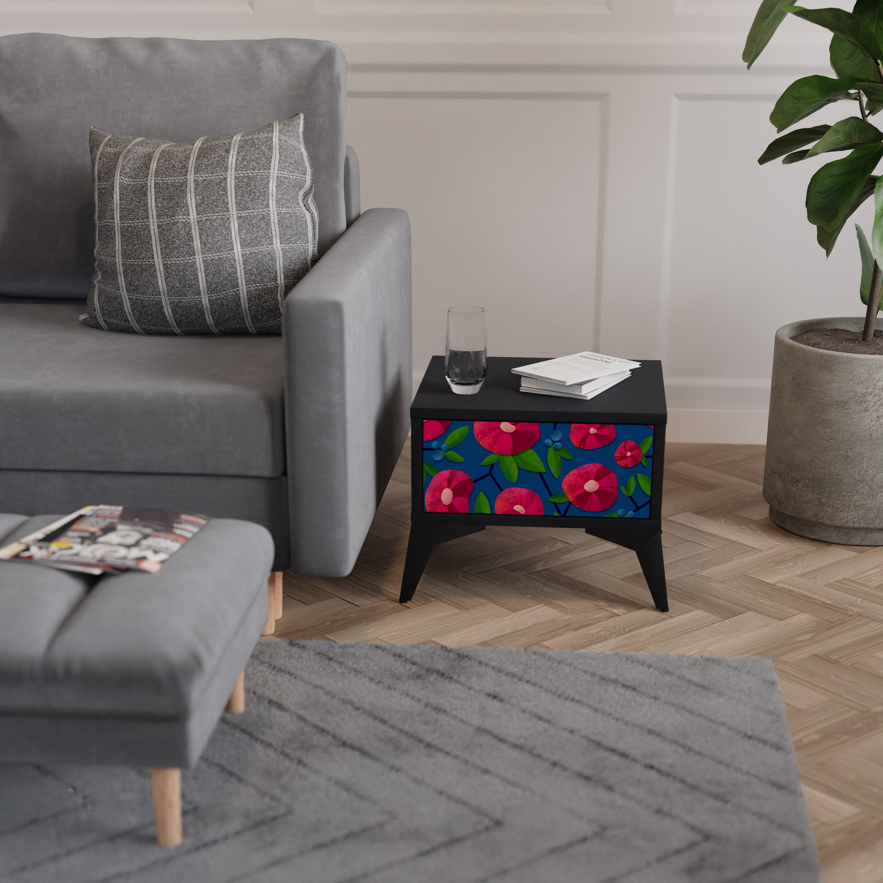 SPRING THOUGHTS Κομοδίνο με συρτάρι