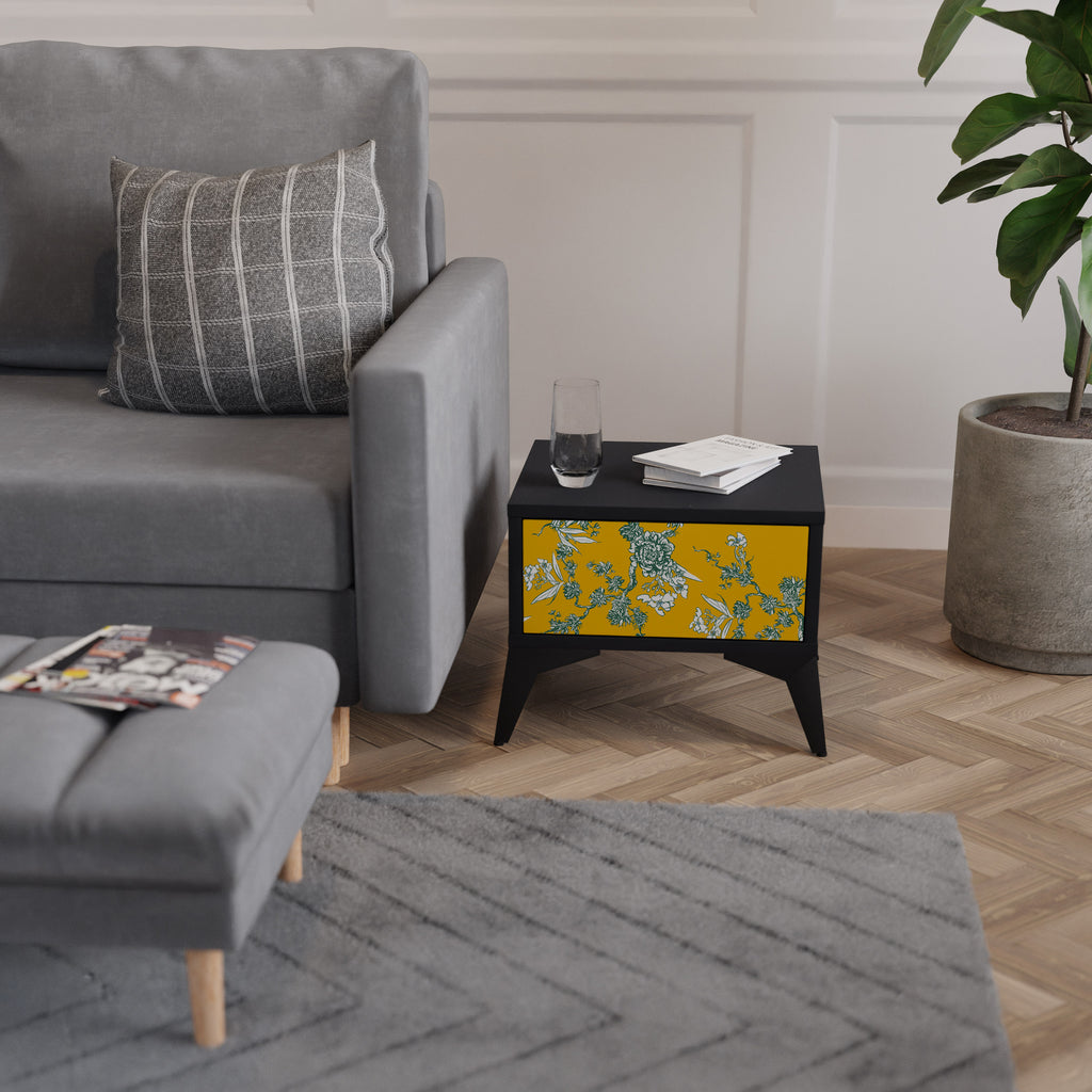 YELLOW CHINOISERIE Mesita de Noche