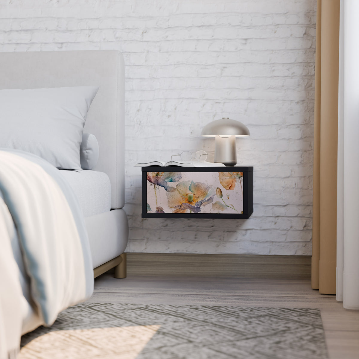 SOFTEN POPPY Nightstand with Drawer