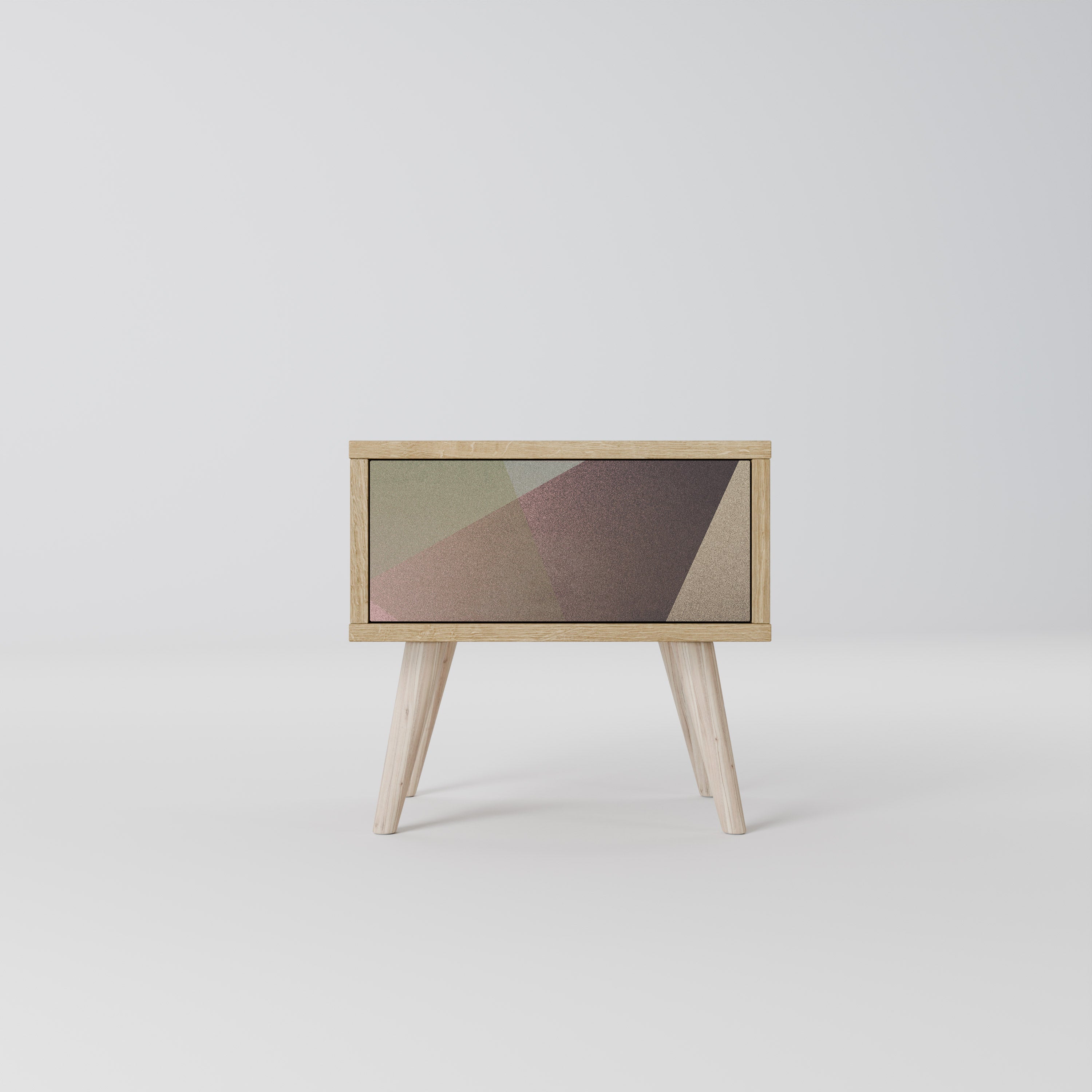 BEIGE GEOMETRY Nightstand