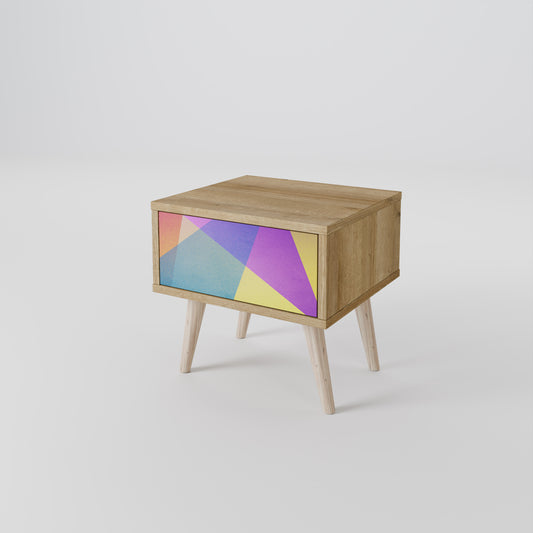 BRIGHT GEOMETRY Nightstand with Drawer