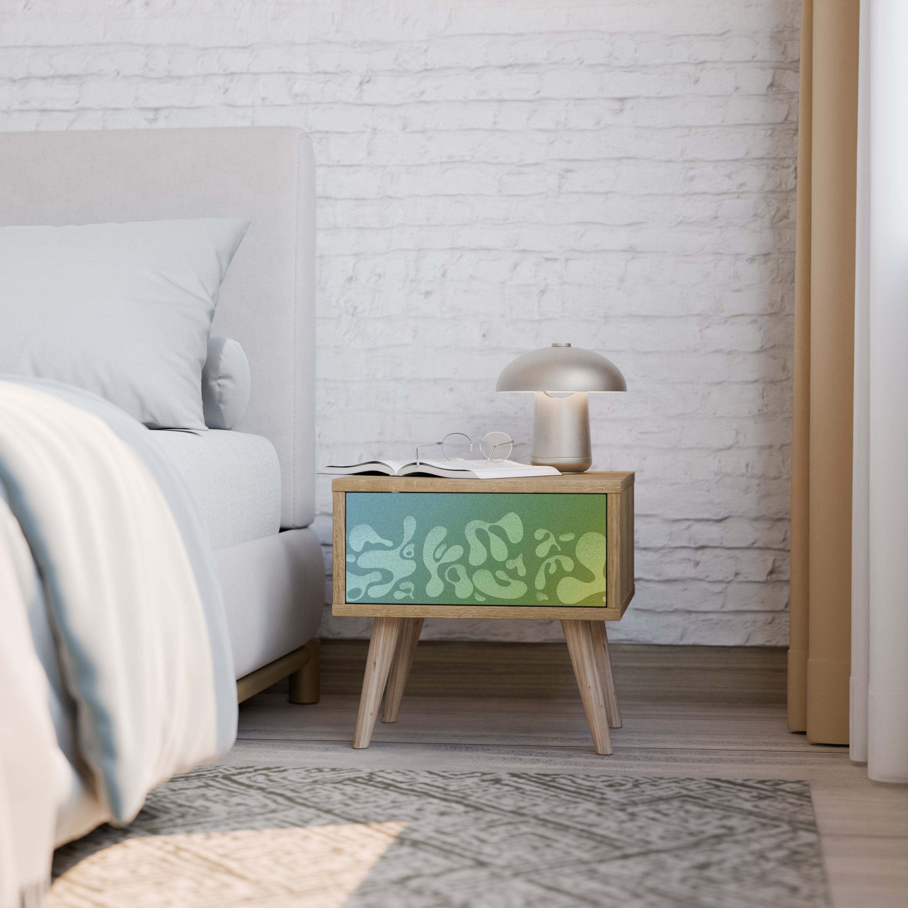 IRREGULAR BLUE Nightstand