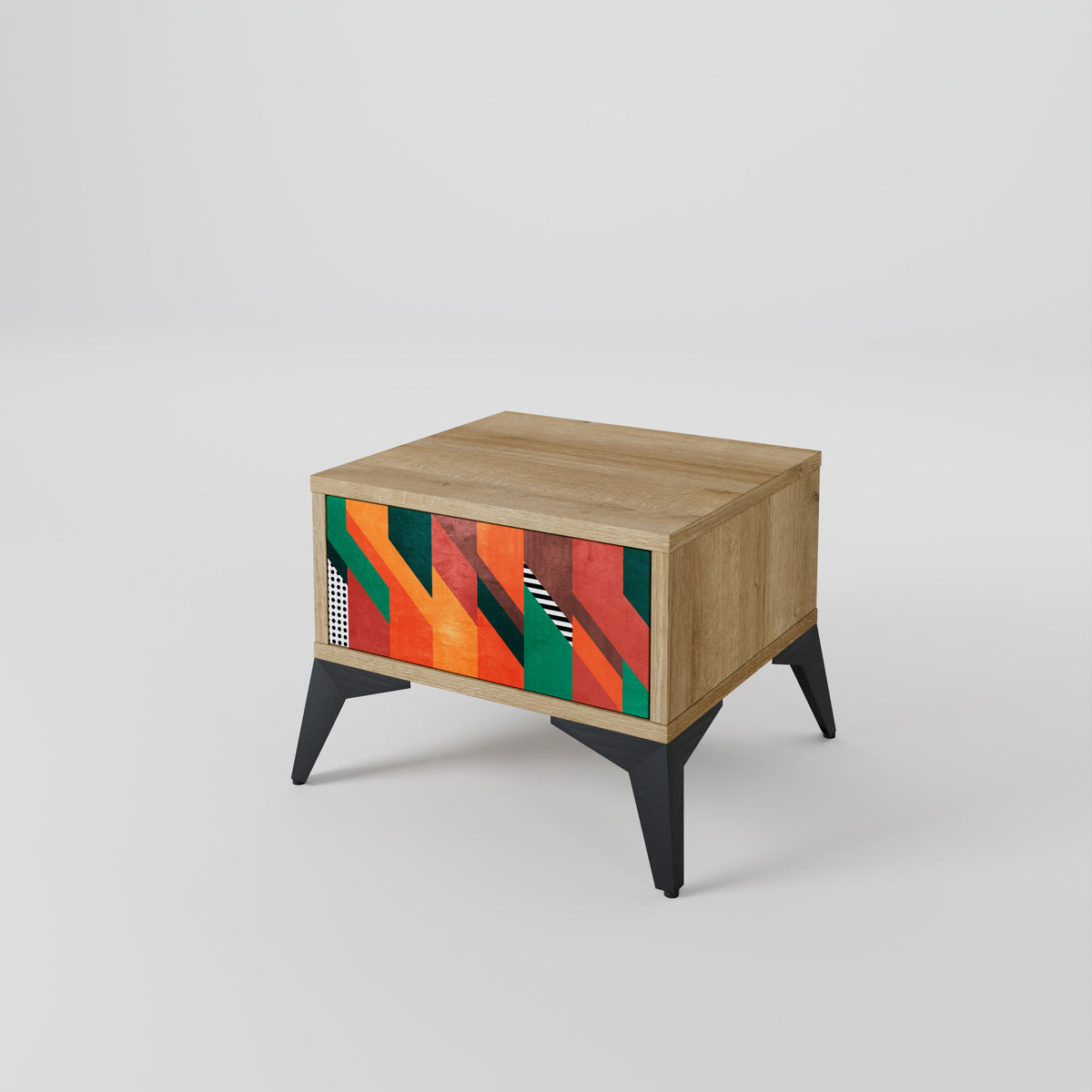MAKESHIFT ARTISTRY Nightstand with Drawer